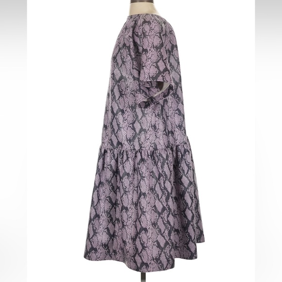NWT Stand Studio Gray Snake Print casual Dress size EU (36-38) US size 4-6 - Picture 4 of 5